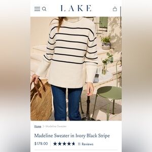 LAKE Madeline Sweater - Size M
